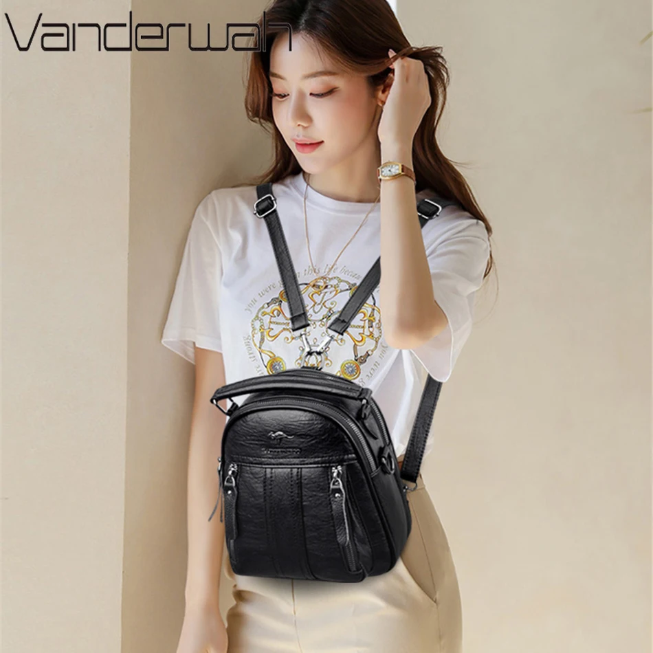 Mochilas de cuero 4 en 1, bols - Mini Backpack Purse reseña y precio